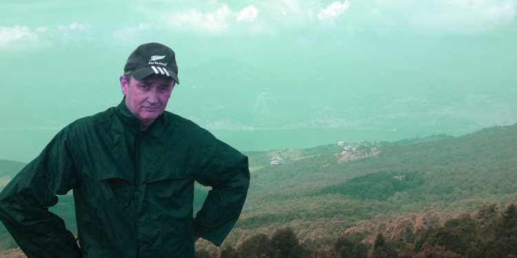 Dominic Stewart in mountains
